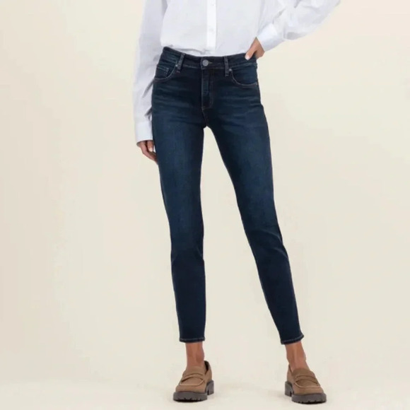 Kut from the Kloth Diana High Rise Relaxed Fit Skinny - Picture 1 of 10